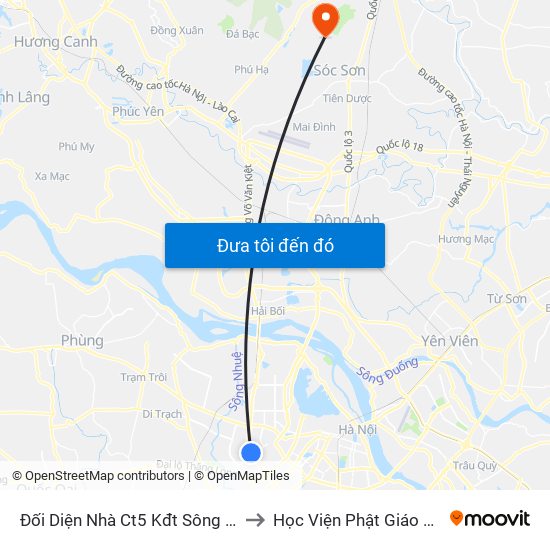 Đối Diện Nhà Ct5 Kđt Sông Đà Mỹ Đình - Phạm Hùng to Học Viện Phật Giáo Việt Nam Tại Hà Nội map