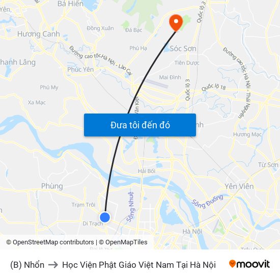 (B) Nhổn to Học Viện Phật Giáo Việt Nam Tại Hà Nội map