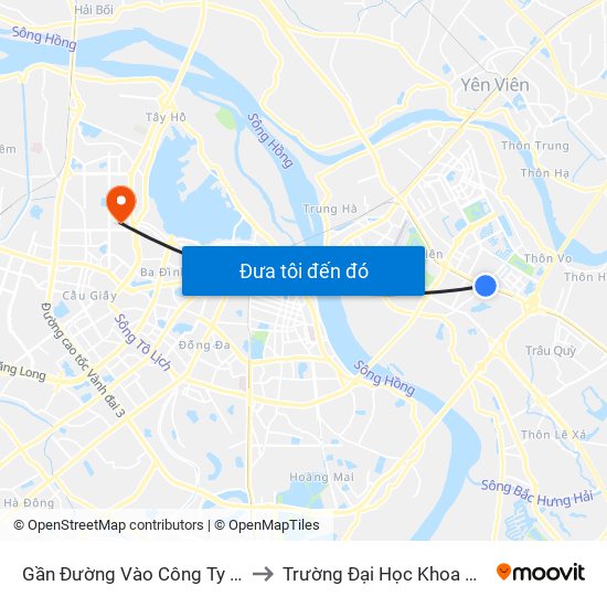 Gần Đường Vào Công Ty X22 - 705 Nguyễn Văn Linh to Trường Đại Học Khoa Học Và Công Nghệ Hà Nội map