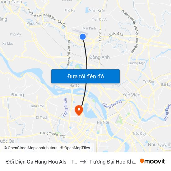 Đối Diện Ga Hàng Hóa Als - Trung Tâm Dịch Vụ Kỹ Thuật Cung Ứng Điện to Trường Đại Học Khoa Học Và Công Nghệ Hà Nội map