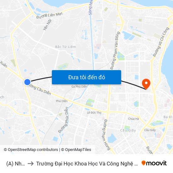 (A) Nhổn to Trường Đại Học Khoa Học Và Công Nghệ Hà Nội map