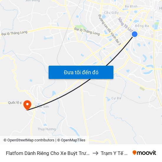 Flatfom Dành Riêng Cho Xe Buýt Trước Nhà 45 Đường Láng to Trạm Y Tế Ngọc Hòa map
