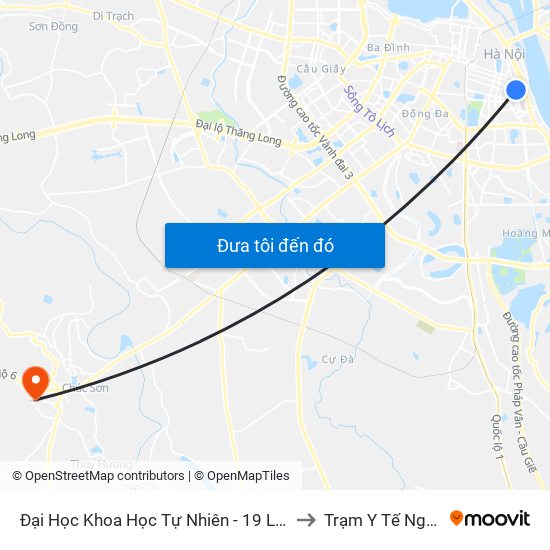 Đại Học Khoa Học Tự Nhiên - 19 Lê Thánh Tông to Trạm Y Tế Ngọc Hòa map