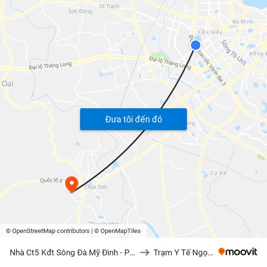 Nhà Ct5 Kđt Sông Đà Mỹ Đình - Phạm Hùng to Trạm Y Tế Ngọc Hòa map