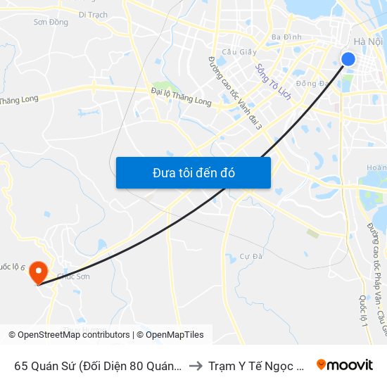 65 Quán Sứ (Đối Diện 80 Quán Sứ) to Trạm Y Tế Ngọc Hòa map