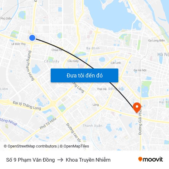 Trường Phổ Thông Hermam Gmeiner - Phạm Văn Đồng to Khoa Truyền Nhiễm map