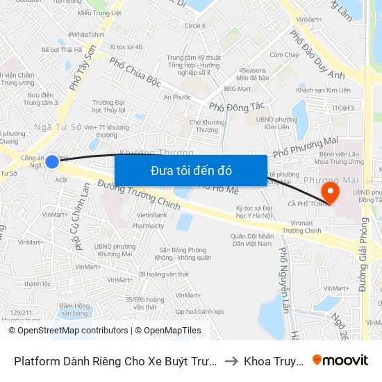 Platform Dành Riêng Cho Xe Buýt Trước Nhà 604 Trường Chinh to Khoa Truyền Nhiễm map