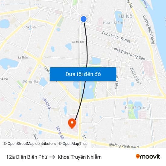 12a Điện Biên Phủ to Khoa Truyền Nhiễm map