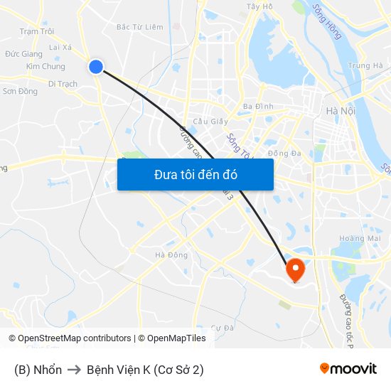 (B) Nhổn to Bệnh Viện K (Cơ Sở 2) map