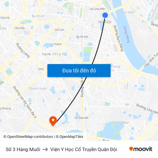 Số 3 Hàng Muối to Viện Y Học Cổ Truyền Quân Đội map