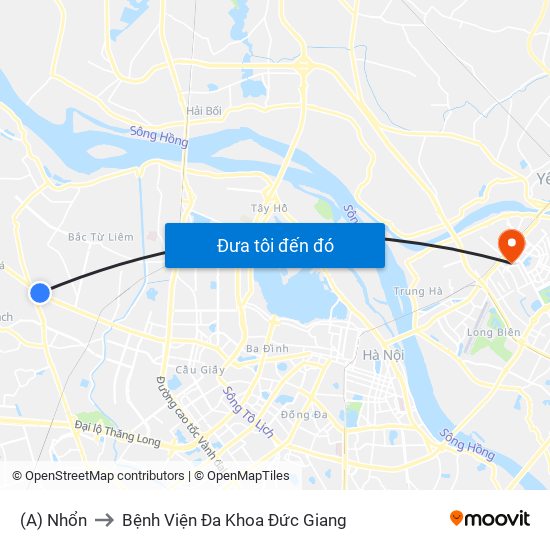 (A) Nhổn to Bệnh Viện Đa Khoa Đức Giang map