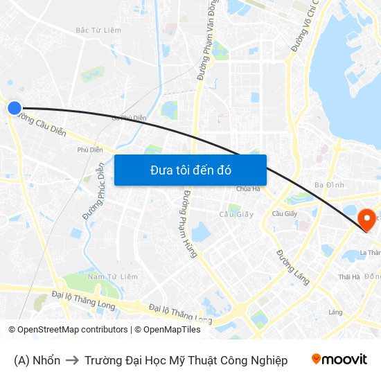 (A) Nhổn to Trường Đại Học Mỹ Thuật Công Nghiệp map