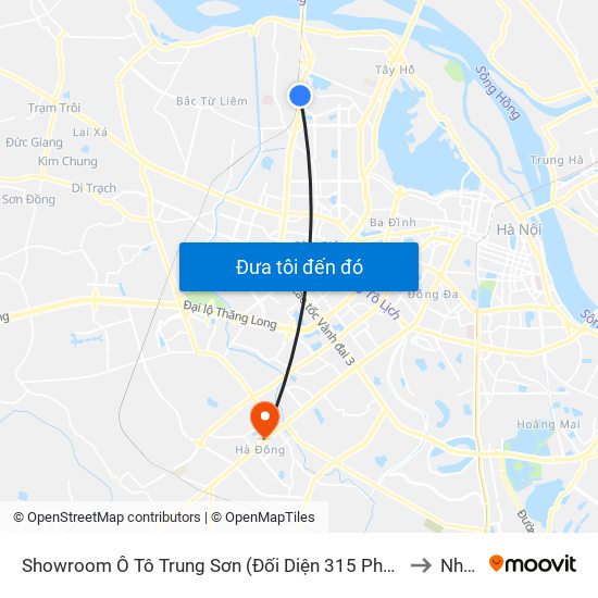 Showroom Ô Tô Trung Sơn (Đối Diện 315 Phạm Văn Đồng) to Nhà G map