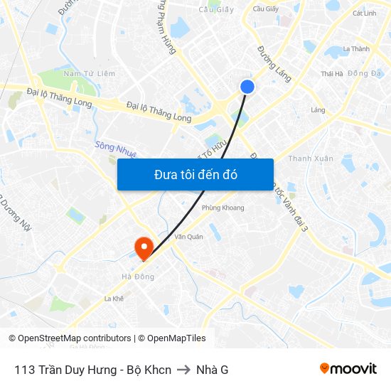 113 Trần Duy Hưng - Bộ Khcn to Nhà G map