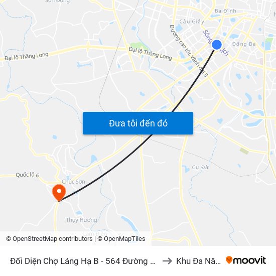 Đối Diện Chợ Láng Hạ B - 564 Đường Láng to Khu Đa Năng map