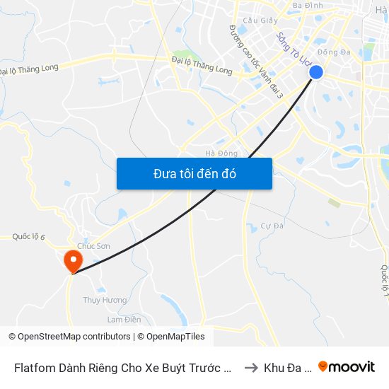 Flatfom Dành Riêng Cho Xe Buýt Trước Nhà 45 Đường Láng to Khu Đa Năng map