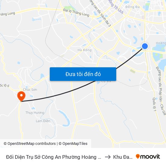 Đối Diện Trụ Sở Công An Phường Hoàng Liệt- 1277 Giải Phóng to Khu Đa Năng map