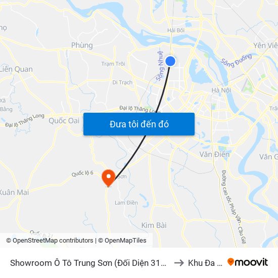Showroom Ô Tô Trung Sơn (Đối Diện 315 Phạm Văn Đồng) to Khu Đa Năng map