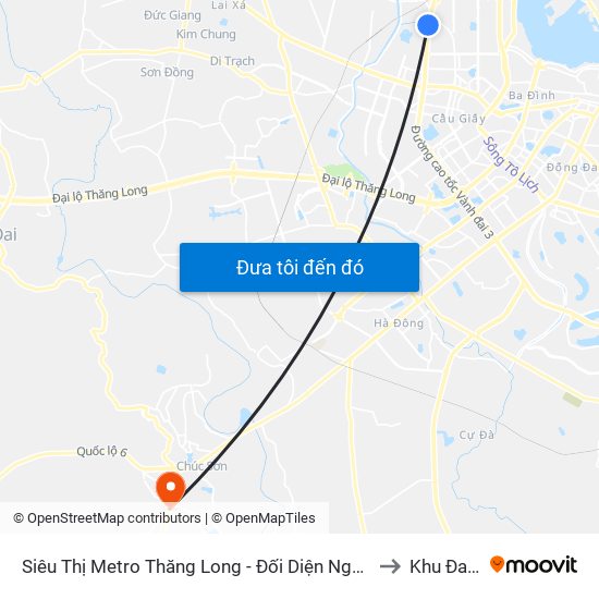 Siêu Thị Metro Thăng Long - Đối Diện Ngõ 599 Phạm Văn Đồng to Khu Đa Năng map