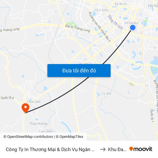 Số 10 Chùa Bộc - Học Viện Ngân Hàng to Khu Đa Năng map