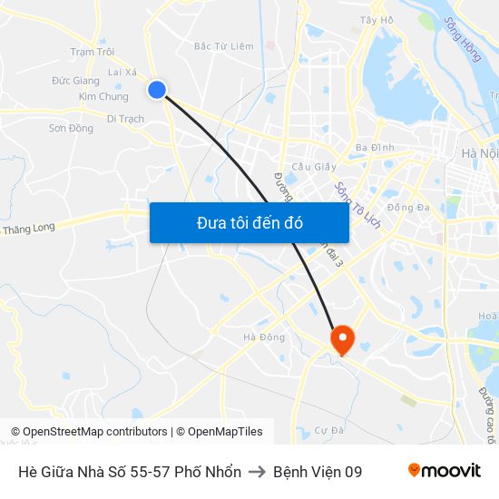 Hè Giữa Nhà Số 55-57 Phố Nhổn to Bệnh Viện 09 map