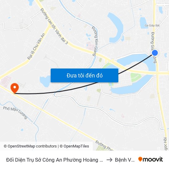 Đối Diện Trụ Sở Công An Phường Hoàng Liệt- 1277 Giải Phóng to Bệnh Viện 09 map