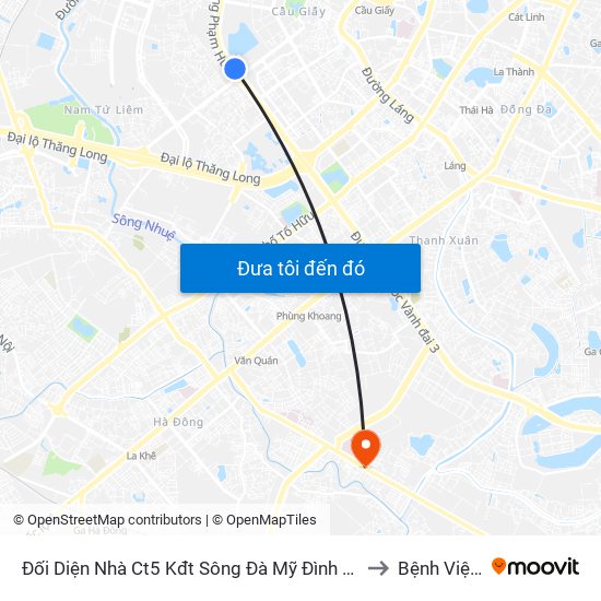 Đối Diện Nhà Ct5 Kđt Sông Đà Mỹ Đình - Phạm Hùng to Bệnh Viện 09 map