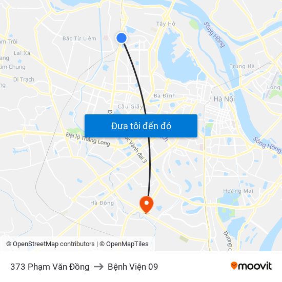 373 Phạm Văn Đồng to Bệnh Viện 09 map