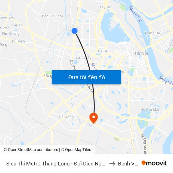 Siêu Thị Metro Thăng Long - Đối Diện Ngõ 599 Phạm Văn Đồng to Bệnh Viện 09 map