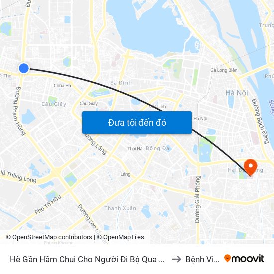 2b Phạm Văn Đồng to Bệnh Viện Thanh Nhàn map