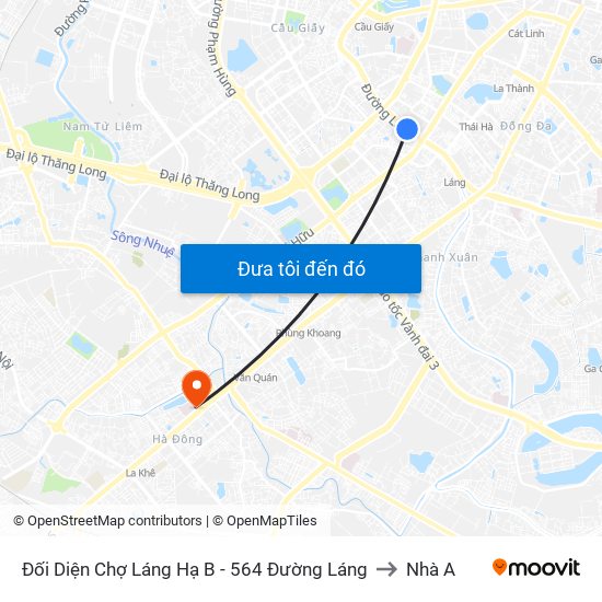 Đối Diện Chợ Láng Hạ B - 564 Đường Láng to Nhà A map