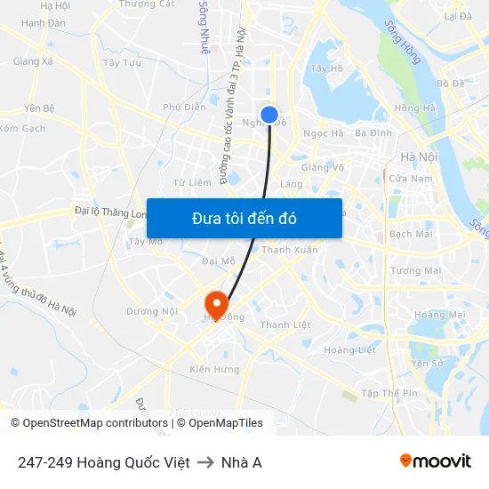 Hướng dẫn đi TH True Mart Hoàng Quốc Việt bằng xe buýt công cộng