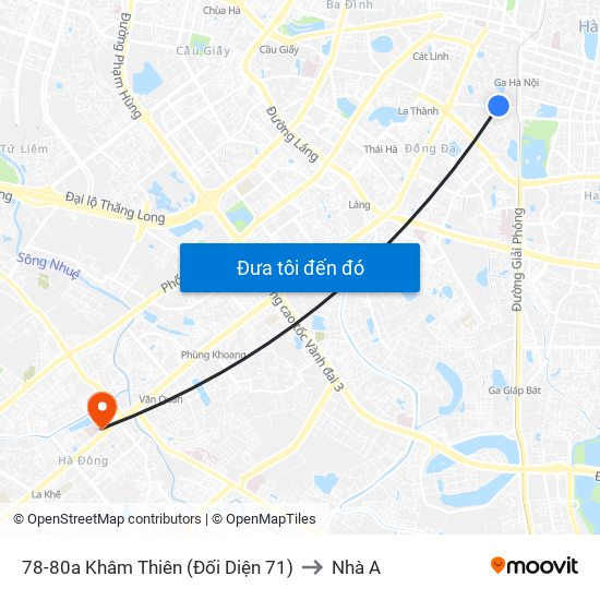 78-80a Khâm Thiên (Đối Diện 71) to Nhà A map