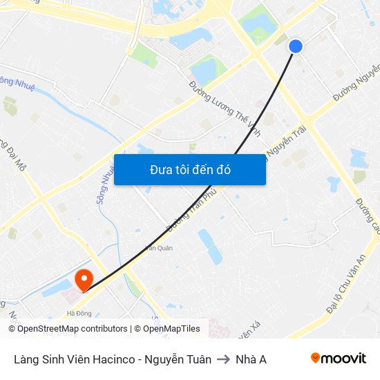 Làng Sinh Viên Hacinco - Nguyễn Tuân to Nhà A map