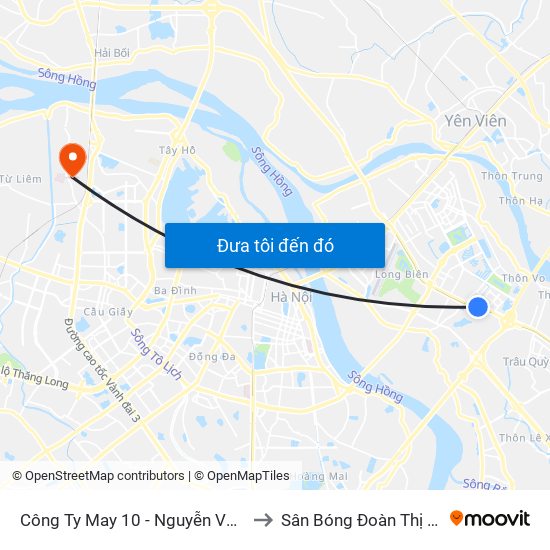 Công Ty May 10 - Nguyễn Văn Linh to Sân Bóng Đoàn Thị Điểm map