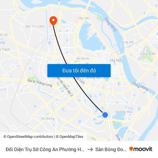 Đối Diện Trụ Sở Công An Phường Hoàng Liệt- 1277 Giải Phóng to Sân Bóng Đoàn Thị Điểm map