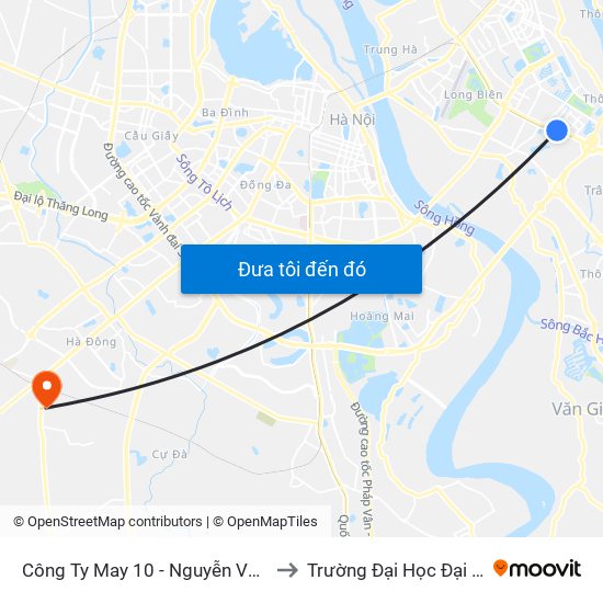 Công Ty May 10 - Nguyễn Văn Linh to Trường Đại Học Đại Nam map