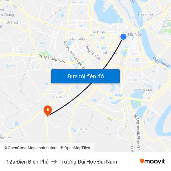 12a Điện Biên Phủ to Trường Đại Học Đại Nam map