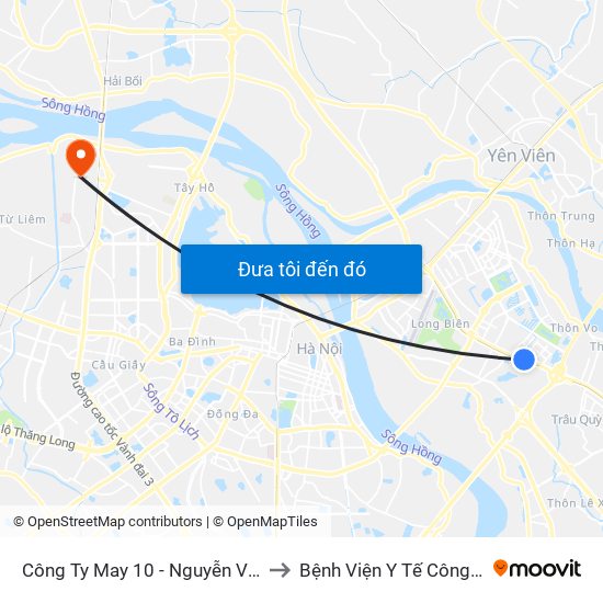 Công Ty May 10 - Nguyễn Văn Linh to Bệnh Viện Y Tế Công Cộng map