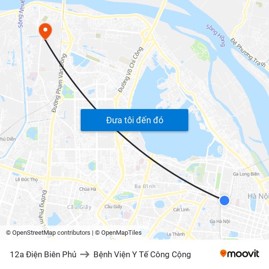 12a Điện Biên Phủ to Bệnh Viện Y Tế Công Cộng map