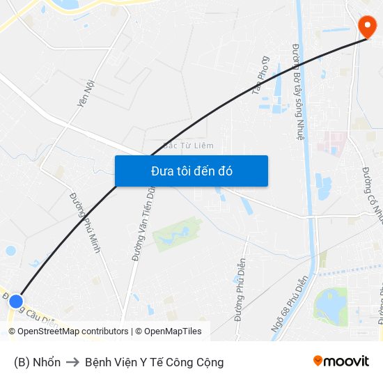 (B) Nhổn to Bệnh Viện Y Tế Công Cộng map