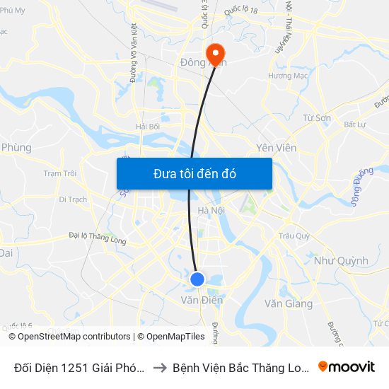 Đối Diện 1251 Giải Phóng to Bệnh Viện Bắc Thăng Long map