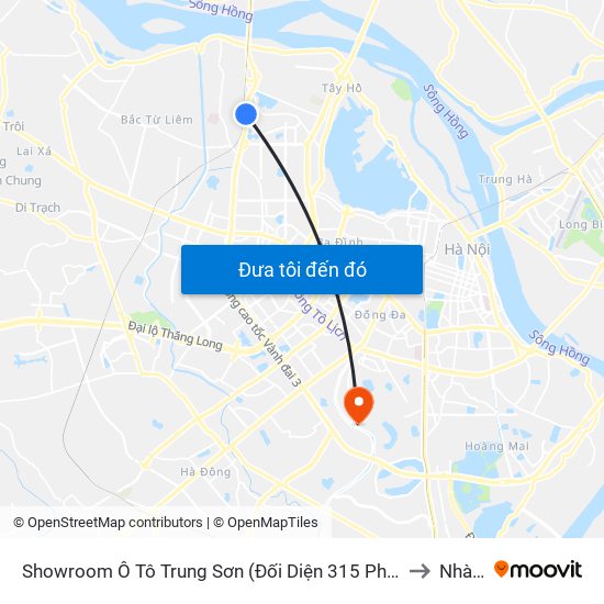 Showroom Ô Tô Trung Sơn (Đối Diện 315 Phạm Văn Đồng) to Nhà S3 map