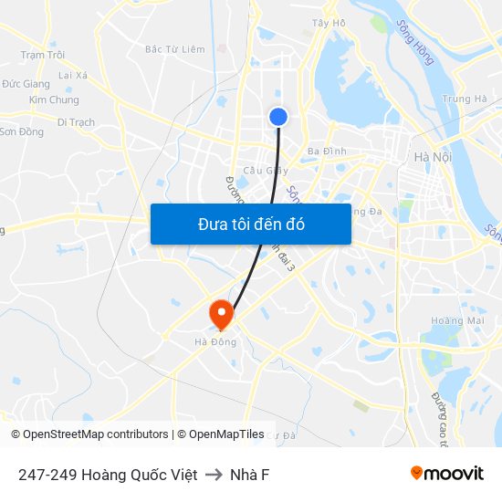 247-249 Hoàng Quốc Việt to Nhà F map