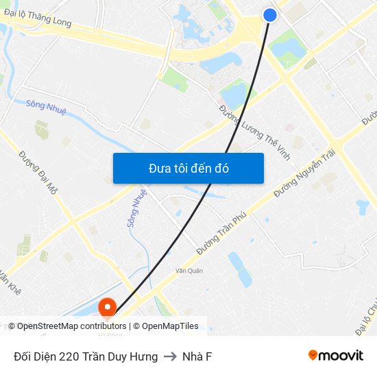 Đối Diện 220 Trần Duy Hưng to Nhà F map