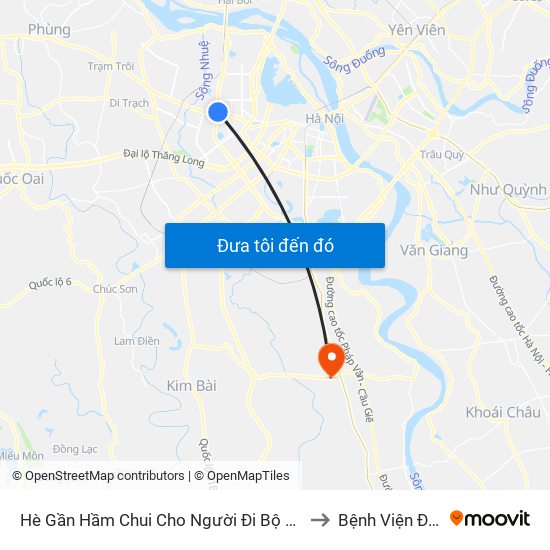 2b Phạm Văn Đồng to Bệnh Viện Đa Khoa Huyện Thường Tín map
