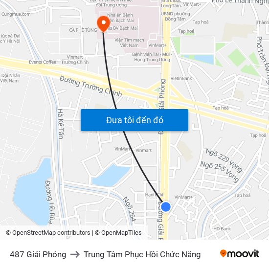 487 Giải Phóng to Trung Tâm Phục Hồi Chức Năng map