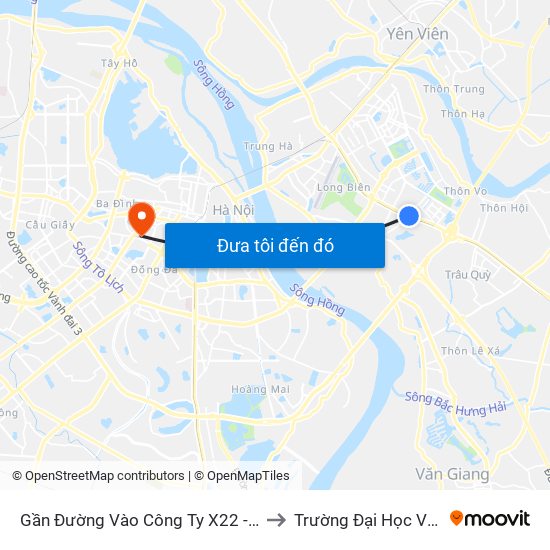 Gần Đường Vào Công Ty X22 - 705 Nguyễn Văn Linh to Trường Đại Học Văn Hoá Hà Nội map