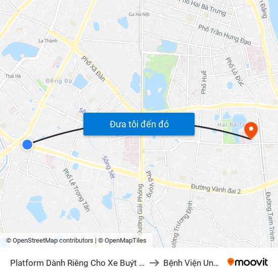 Platform Dành Riêng Cho Xe Buýt Trước Nhà 604 Trường Chinh to Bệnh Viện Ung Bướu Hà Nội map