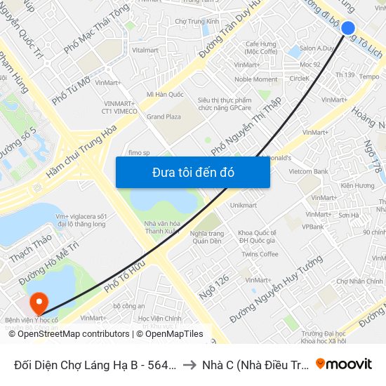 Đối Diện Chợ Láng Hạ B - 564 Đường Láng to Nhà C (Nhà Điều Trị Nội Trú) map